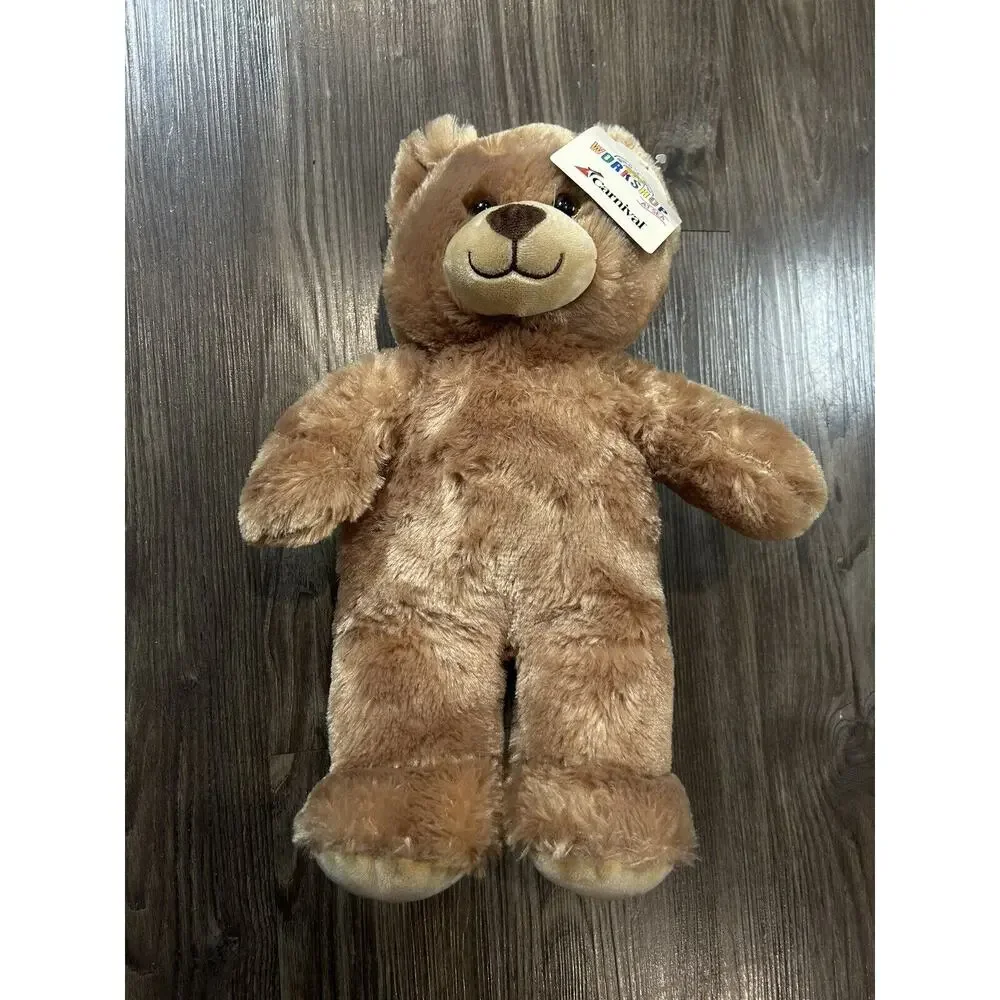 NEW Build A‎ Bear Carnival Cruise Ship Plush Logo Brown Bear Stuffed Animal